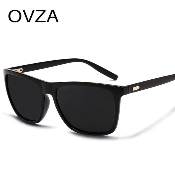 

ovza polarizing driving glasses for men fashion polarized sunglasses male rectangle mirror sunglasses s5086, White;black