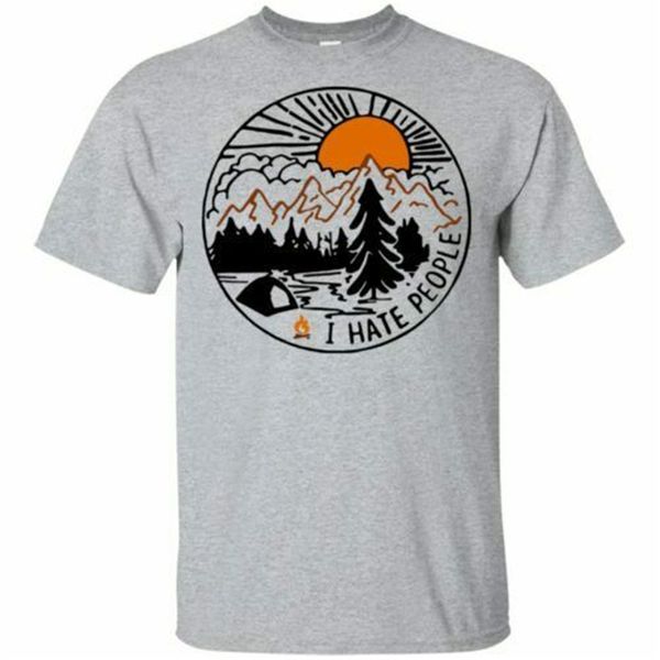 

camping i hate people men t-shirt s-6xl basic models tee shirt new cool design
