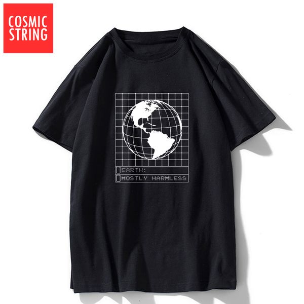 

cosmic string 100% cotton short sleeve o-neck cool print men t shirt casual summer loose men tshirt male tee shirts