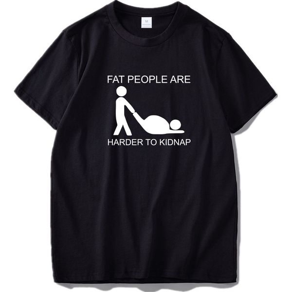 

взрослый шутка майка горячие дизайн fat people are harder похищать letter печать удобный размер хлопок tshirt ес