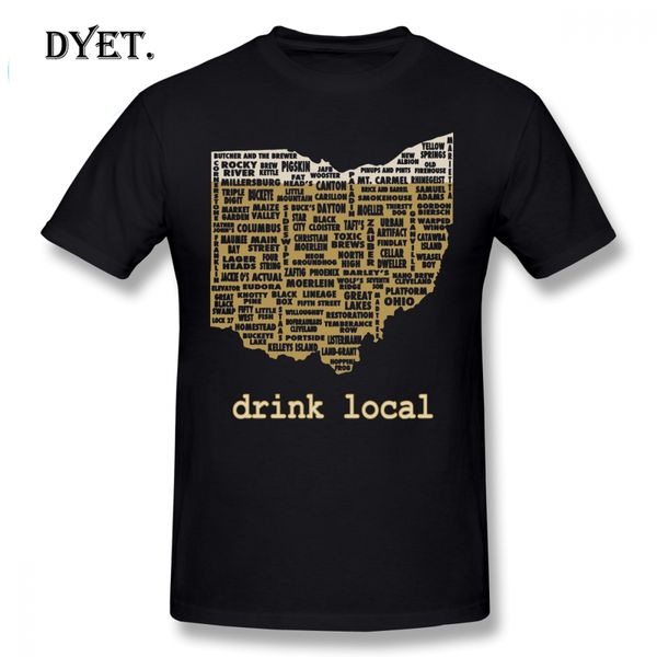 

columbus t shirt drink local ohio beer shirt t-shirt cute short sleeves tee shirt 100 cotton plus size beach mens tshirt