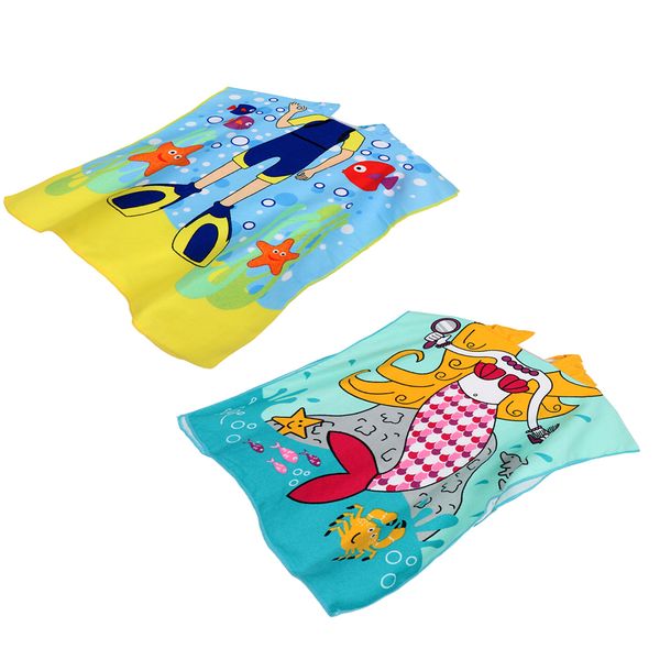 

2pcs/lot hooded towel bathrobe for kids & toddlers - perfect for bath, beach, pool, swim - great gift for ages 2-7 years