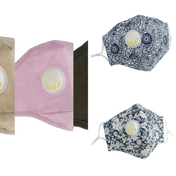 

pm2.5 face washable reusable anti-dust new 2020 mask masks valve protective cotton face ma 7v90
