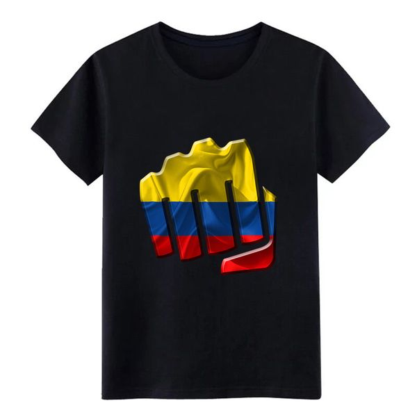 

men's colombia t shirt printed 100% cotton round neck solid color anti-wrinkle comical spring autumn leisure shirt