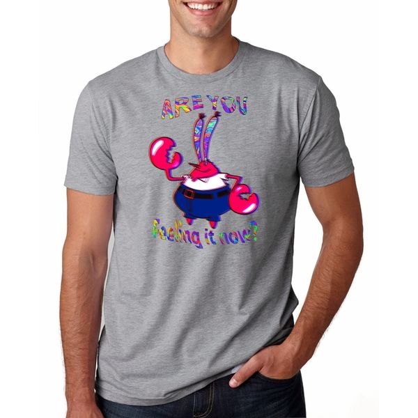 

2020 new arrival men's summer style fashion t-shirt are you feeling it now mr krabs casual t-shirt