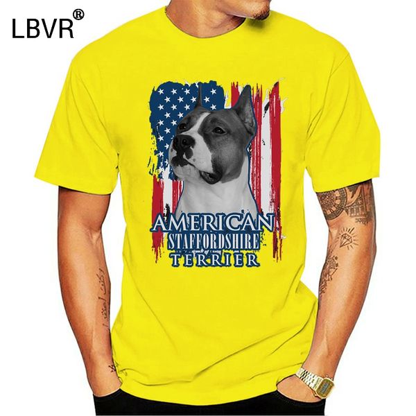 

american staffordshire terrier amstaff t shirt printing s-xxxl interesting spring new style trend natural 100% cotton shirt