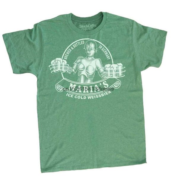 

maria from metropolis st. patricks day robot shirt mens beer shirt