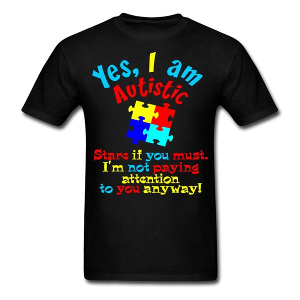 

autism quote autistic not paying attention men's t-shirt printed t shirts short sleeve hipster tee design short sleeve tee shirt