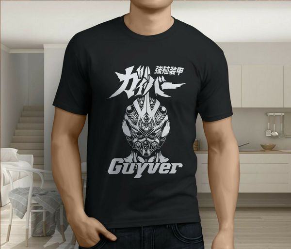 

new popular guyver japan anime mens black t-shirt size s-3xl