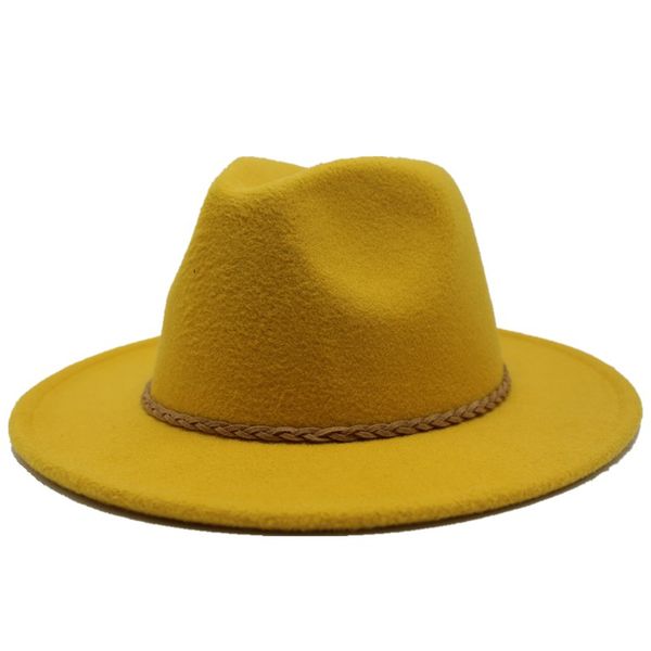 

seioum wool fedora hat with ribbon gentleman elegant lady winter autumn wide brim jazz panama sombrero cap, Blue;gray