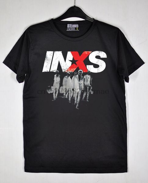 

michael hutchence onstage inxs team in excess the farriss brothers dark t-shirt
