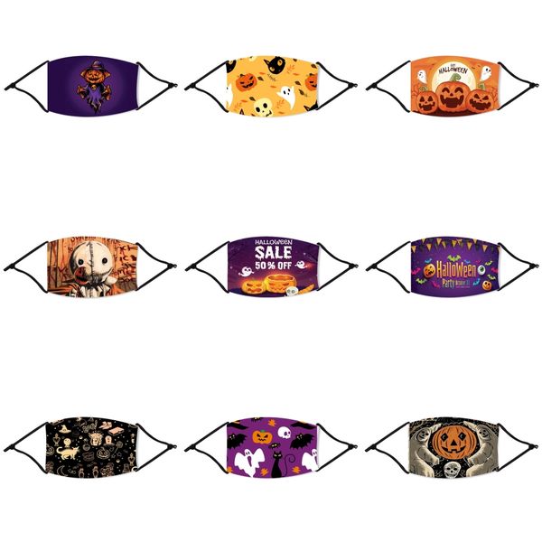 

selling reusable cotton face halloween straw masks with breath valve pm2.5 mouth halloween straw mask anti-dust fabric hallowe#294, Black