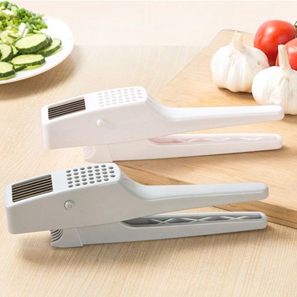 

premium plastic garlic press garlic mincer chopper crusher presser slicer grater squeezer with great handle kitchen tools