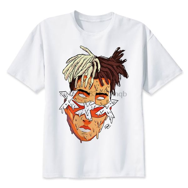 

xxxtentacion new arrival spring summer print t shirt men short sleeve with white color fashion tees mr510