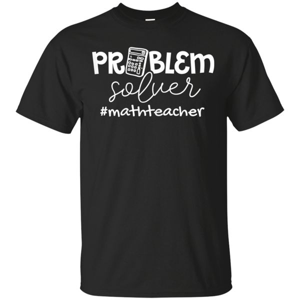 

women's problem solver math teachers women gift t-shirt black for men-women funny tee shirt
