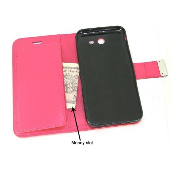 

wholesale wallet case for iphone x 8 8plus pu leather cases with card slot side pocket cellphone case for iphone7 7 plus opp bag hot