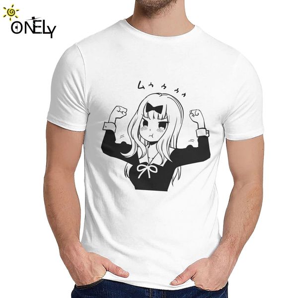 

fujiwara chika do you even lift t-shirts men t shirt anime kaguya sama love is war t shirt men leisure 100% pure cotton