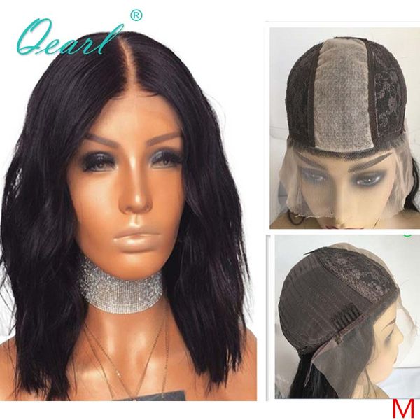 

lace wigs human hair 2x5 silk scalp wig natural wave brazilian remy for women middle part preplucked 150% qearl, Black;brown
