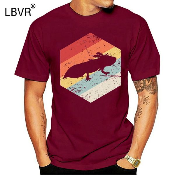 

retro axolotl t-shirt print casual t-shirt men brand tee short sleeves cotton t shirt men print