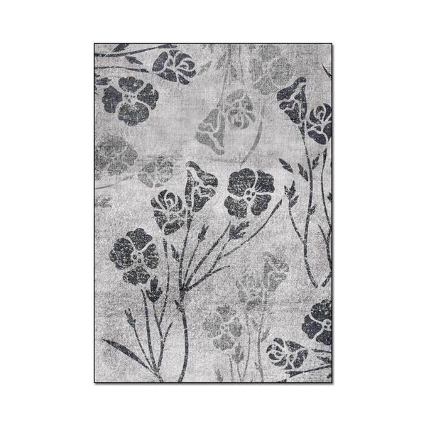 

european style large carpet retro flowers crystal velvet living room area rugs bedroom bedside decor kitchen non-slip floor mat