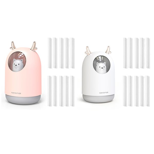 

humidifiers usb humidifier 300ml cute pet ultrasonic cool mist aroma air oil diffuser romantic color led lamp humidificador