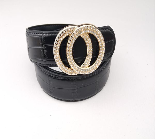 

2020 brand belt diamond with buckle belt for men and women designer belts leather belts fashion luxury belts, Black;brown
