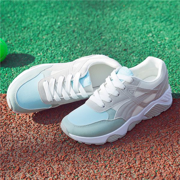 

ladies shoes breathable outdoor mesh casual pink ladies sneakers flat all-match student vulcanized color matching running shoes, Black