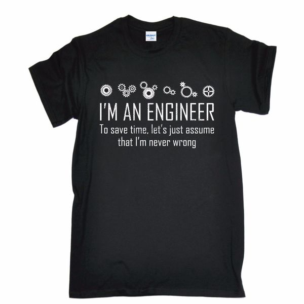 

men creative casual o collar cowboy engineer always good t-shirt nerd geek joke works funny birthday gift movie tee shirt