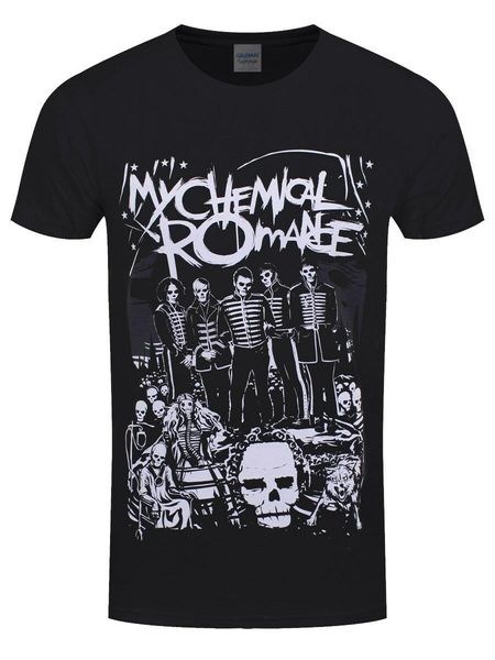 

my chemical romance майка dead парадный мужская черный печати футболка summer style top tee
