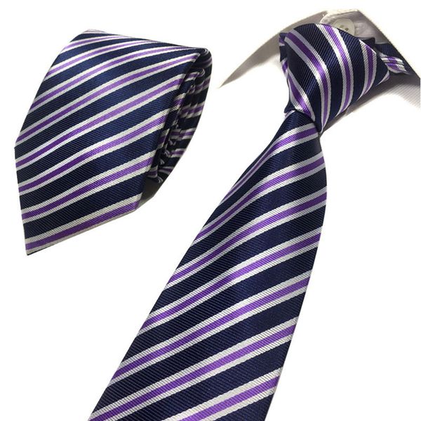 

new mens stripe plaid necktie 8cm jacquard woven silk formal dress accessories wedding ties for men classic necktie party, Black;gray