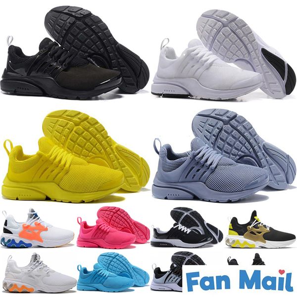 

top presto br qs дышите желтый тройной черный белый красный синий мужчины женщины кроссовки presto реагировать ультра бег прохождения спорт