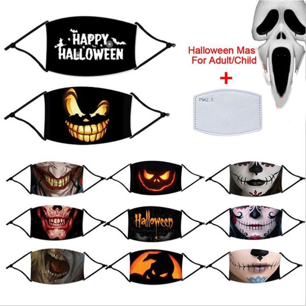 

новый взрослый 2020 детский панк хлопок защита маска 3d + фильтр