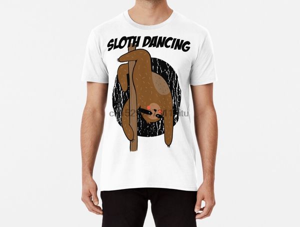 

men funy t-shirt sloth pole dancing humor tshirs women t shirt(1