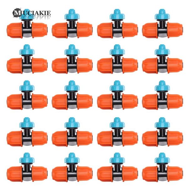 

muciakie 5-100pcs garden misting nozzle with loc tee connectors new 2 in 1 irrigation mist sprinkler for cooling watering system