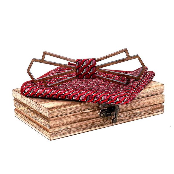 

jaycosin new arrival men wooden bow tie shape bowknots hollow cut out wood bow ties for mens wedding party suits gifts 2020 t216, Black;gray