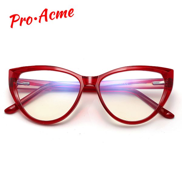 

pro acme cat eye blue light blocking glasses tr90 flexible frame blue filter glasses ccomputer gaming for women pc1635a, White;black
