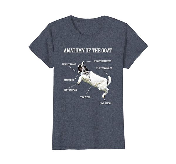 

2019 new short sleeve casual anatomy of the goat baby kid cute animal lover shirt floof summer casual man t shirt good quality