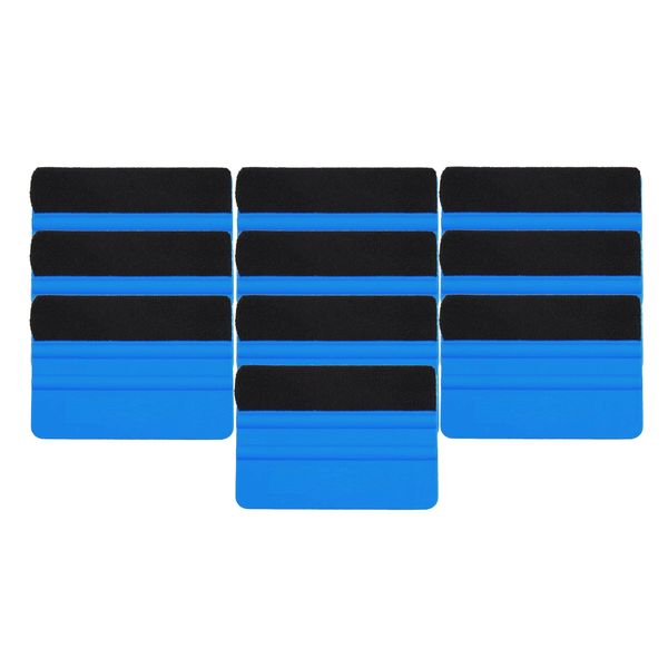 

10xcar vinyl film wrapping squeegee felt edge decal scraper application tool
