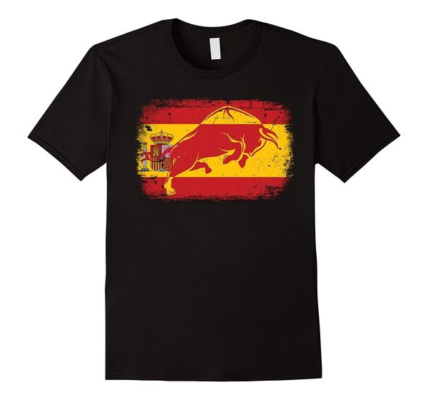 

испанский флаг футболка bull флаг испании испания по zany brainy женщины тенниске