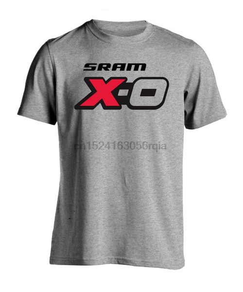 

sram x-o logo велосипед лучший серый цвет mens t-shirt размер s - 2xl