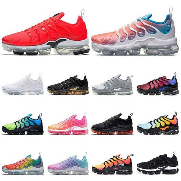 

2022 womens running shoes tn plus red detailed rainbow sunset triple white black pastel p bule mens sneakers trainers 36-45 outdoor