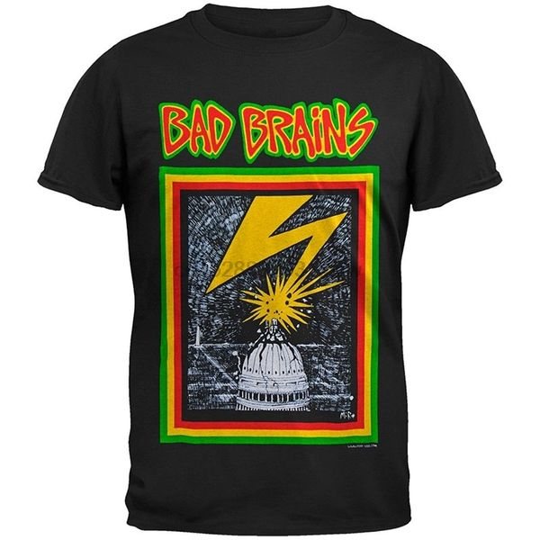 

t shirt novelty funny men crew neck bad brains short sleeve t shirt