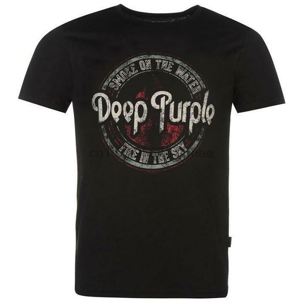 

mens t shirt tee shirt short sleeve deep purple music logo black