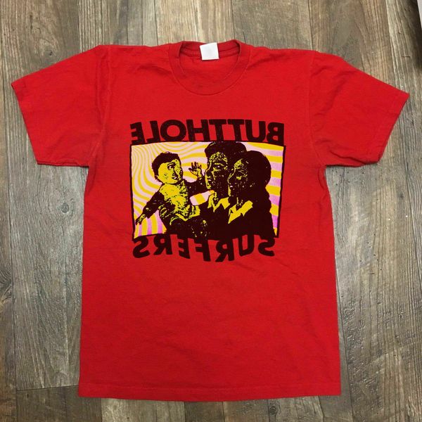 

new vintage butthole surfers tee t shirt printed plus size t-shirt
