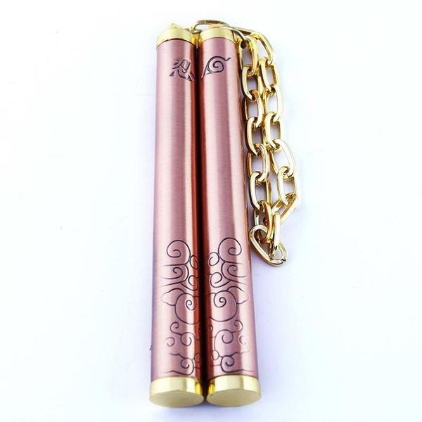 

wholesale-54cm mini nunchakus for game fans zinc alloy model toy for kids anime cos prop model animation kung fu bruce lee nunchakus