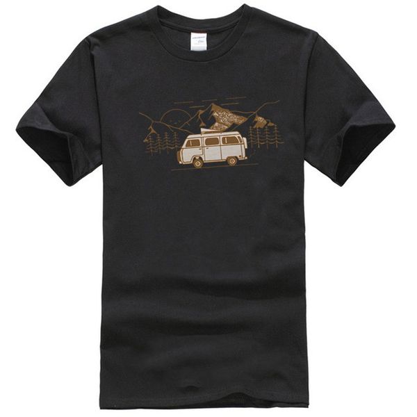 

men's mountain t-shirt - screen printed men's tee - heather stone