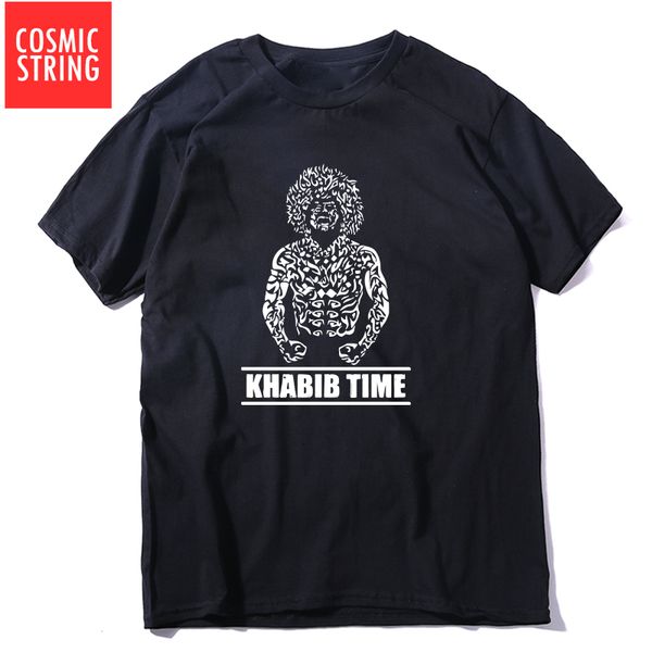 

cosmic string cotton short sleeve khabib nurmagomedov tshirts casual summer khabib t shirt male cool t-shirt khabib tee shirts