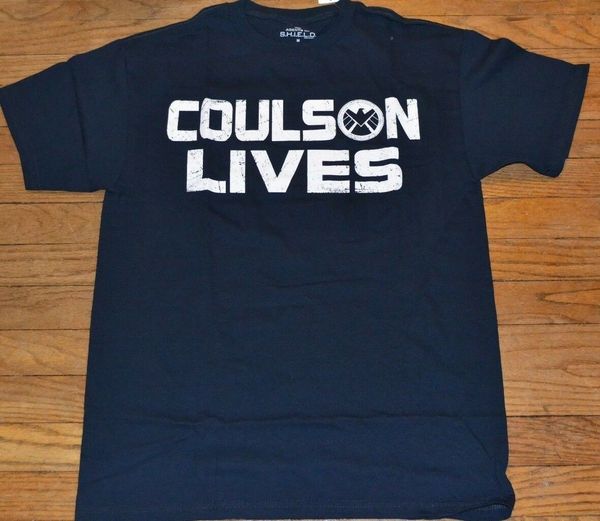 

marvel agents of shield s.h.i.e.l.d coulson lives t-shirt tee male designing t shirt tee