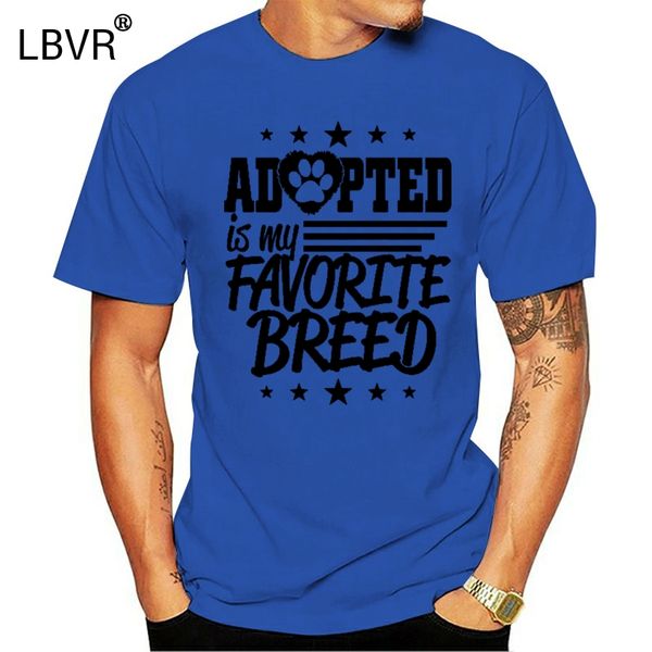 

adopted is my favorite breed rescue dog lover pet heart women's fitted t-shirt