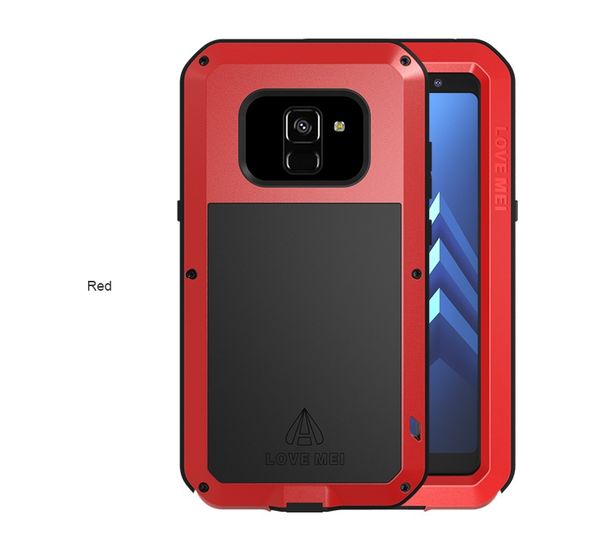 

for samsung galaxy a8 case love mei shock dirt proof water resistant metal armor back cover case for galaxy a8 plus 2018